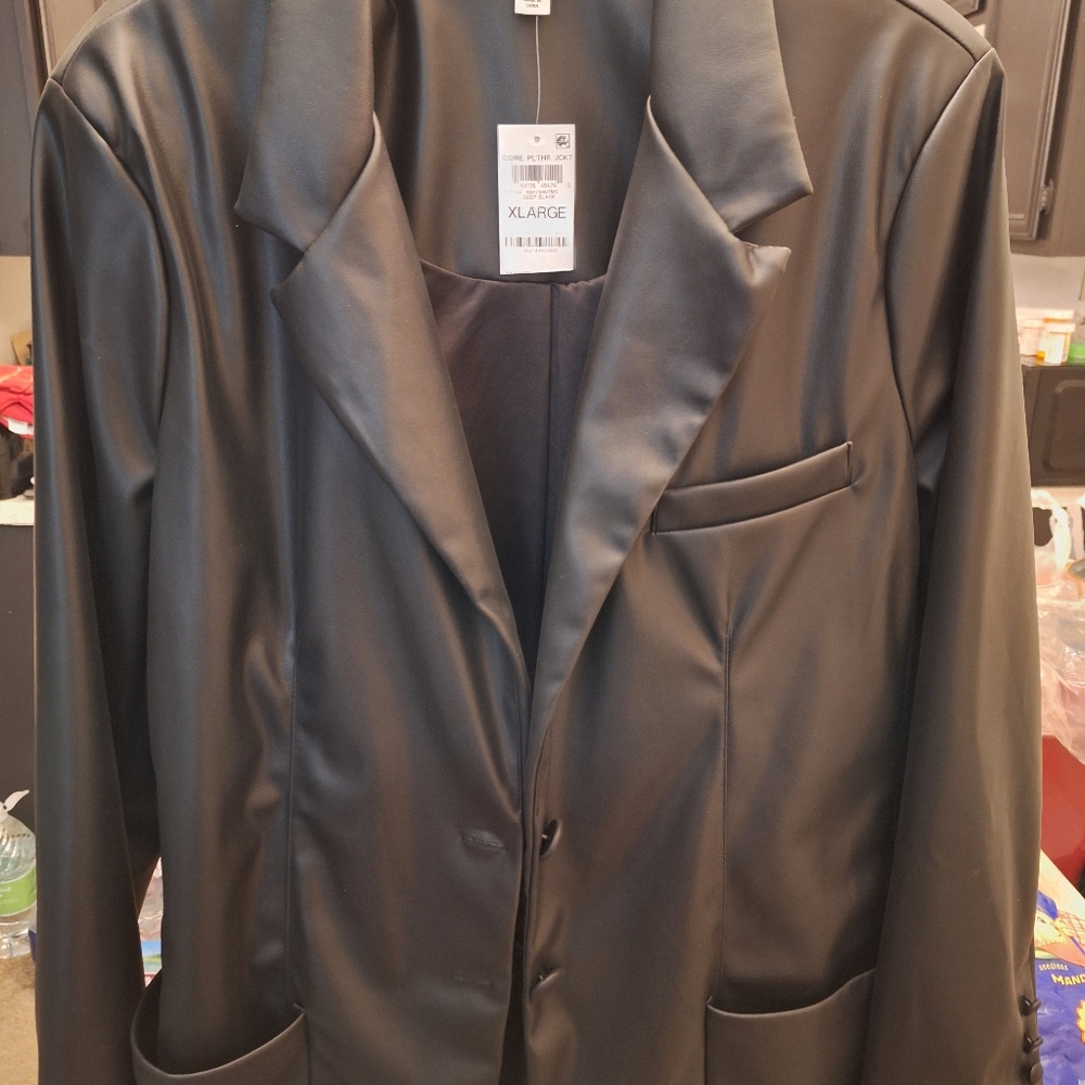 XL BarIII Pleather Jacket